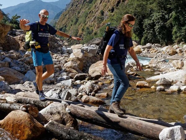 Enjoying kanchenjunga trails