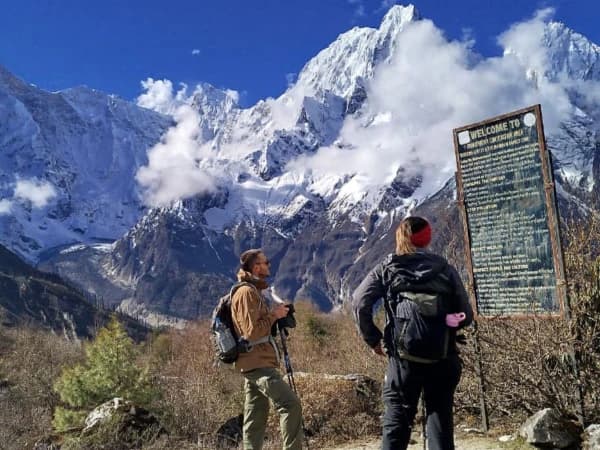 Entering annapurna after crossing larke la