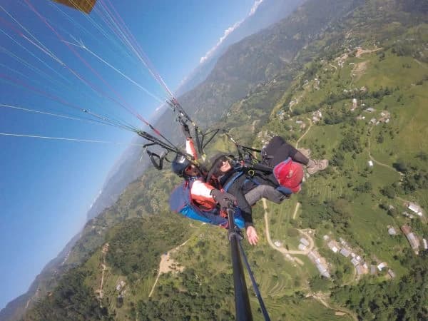 Paragliding in Nepal