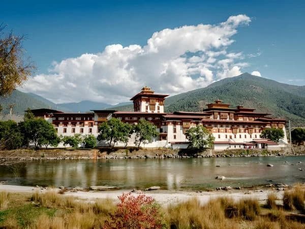 Punakha Dzong Monastery in Punakha Bhutan